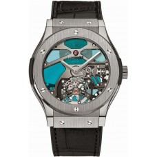 Hublot Classic Fusion Tourbillon Titanium Blue Vitrail. 502.NX.0003.LR 