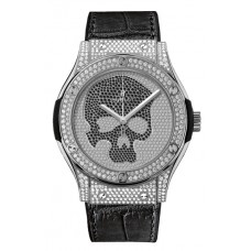 Hublot Classic Fusion Titanium Skull Pave Mens watch 511.NX.9000.LR.1704.SKULL 