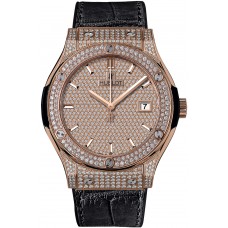 Hublot Classic Fusion King Gold Full Pav茅 42mm  542.OX.9010.LR.1704 