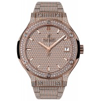 Hublot Classic Fusion King Gold Full Pav茅 38mm 565.OX.9010.OX.3704 