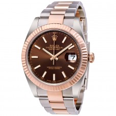 Rolex Datejust 41 126331 Chocolate Dial Steel and 18K Everose Gold replica Watch