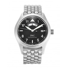 Replica IWC Pilots Spitfire UTC Bracelet Black Dial IW325106