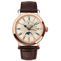 Patek Philippe Perpetual Calendar 18kt Rose Gold Brown Leather 5159R-001