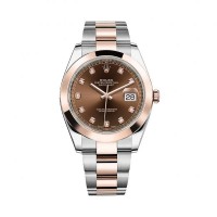 Rolex Datejust 41 126301 Chocolate Diamond Dial Steel and 18K Rose Gold replica Watch