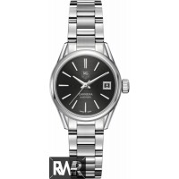 WAR2410.BA0776 TAG Heuer Carrera Womens 28mm Black Steel Automatic replica watch