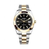 Rolex Datejust 41 126303 Black Dial Steel and 18K Yellow Gold Oyster replica Watch